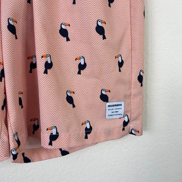 Mosmann Australia Board Shorts Mens Medium Swim Trunks Orange Toucan M - Picture 4 of 8